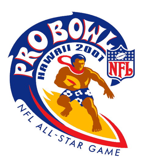 Pro Bowl 2001 Primary Logo DIY iron on transfer (heat transfer)